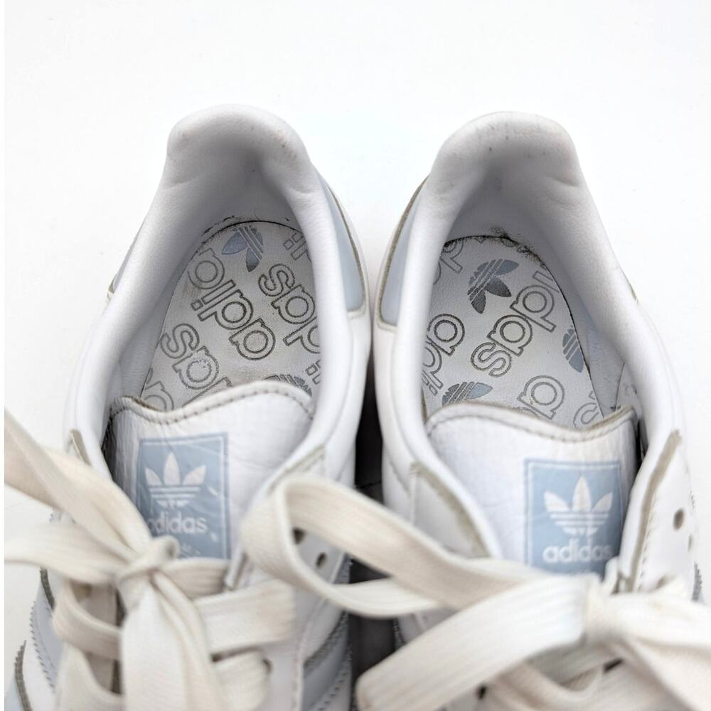 Adidas Samba OG Wonder Sneakers Shoes Women's Cloud White/Halo Blue Size US7.5 - Picture 6 of 13